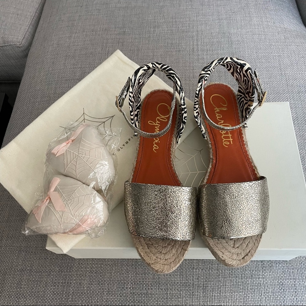 NWT Charlotte Olympia Mischievous Espadrille Sandals size 37